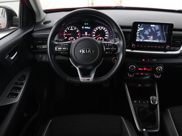 KIA Stonic 1.0 T-GDi MHEV GT-Line | 38.500km NAP | Stoelverwarming | Camera | Carplay | Adaptive cruise | Half leder | Stuurverwarming | Navigatie | Full LED | Keyless | Parkeerhulp | Climate control