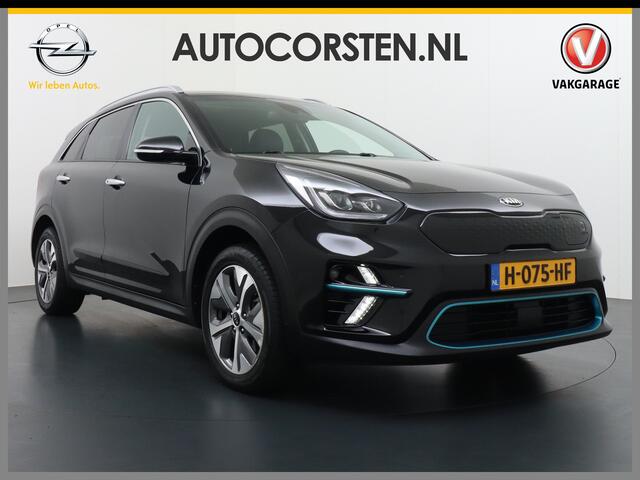 KIA e-Niro 64kWh 204PK Leder Camera Adaptive-Cruise Warmtepomp Apple Carplay Android Auto Navi Ecc DAB Pdc Executive-Line Stoel Verwarming/Ventilatie + Elektrisch verstelbaar Keyless Led Achterbank+Stuur Verwarming Dodehoek assistent Regen-Lichtsensor JBL-Soundsyste