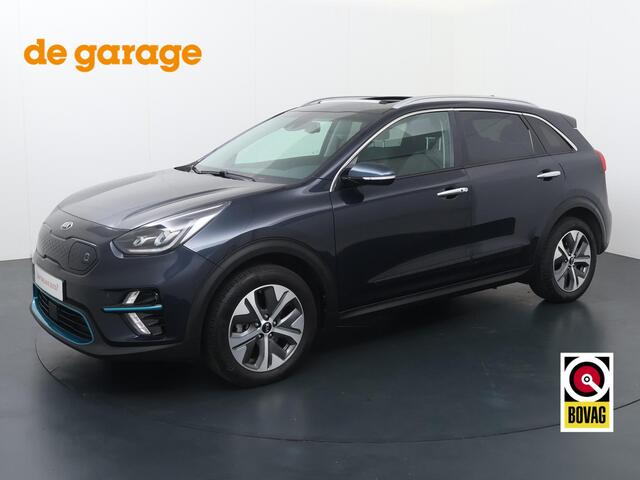 KIA e-Niro DynamicPlusLine 39 kWh | Automaat | Panorama dak | Multifunctioneel stuurwiel | Bluetooth | Spraakbediening | Automatische verlichting | Cruise control | Spiegelverwarming | Dab+ | Navigatie | Apple Carplay - Androidauto | Climate | Stoelverwarming | Stuu