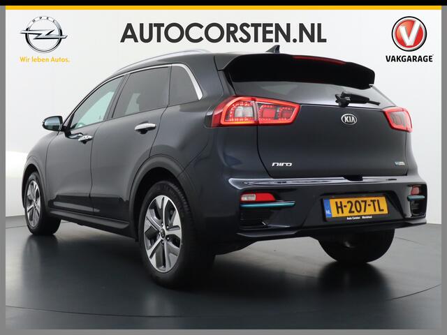 KIA e-Niro 64kWh 204PK Leder Camera Adaptive-Cruise Warmtepomp Apple Carplay Android Auto Navi Ecc DAB Pdc Executive-Line Stoel Verwarming/Ventilatie + Elektrisch verstelbaar Keyless Led Achterbank+Stuur Verwarming Dodehoek assistent Regen-Lichtsensor JBL-Soundsyste