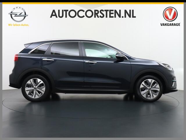 KIA e-Niro 64kWh 204PK Leder Camera Adaptive-Cruise Warmtepomp Apple Carplay Android Auto Navi Ecc DAB Pdc Executive-Line Stoel Verwarming/Ventilatie + Elektrisch verstelbaar Keyless Led Achterbank+Stuur Verwarming Dodehoek assistent Regen-Lichtsensor JBL-Soundsyste
