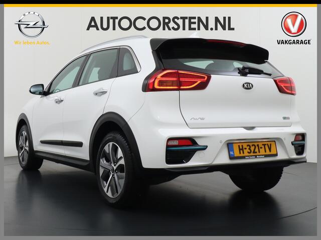 KIA e-Niro DynamicLine 64kWh 204pk Automaat Navi Auto-Pilot Adaptive-Cruise+stop&go Warmtepomp Apple Carplay Android Auto Pdc Led Ecc Keyless Lmv 17" Lane Assist Keyless-go Dwarsverkeerwaarsching Rijstrooksensor met correctie Origin.NLse auto ¤ 44.000 nieuw
