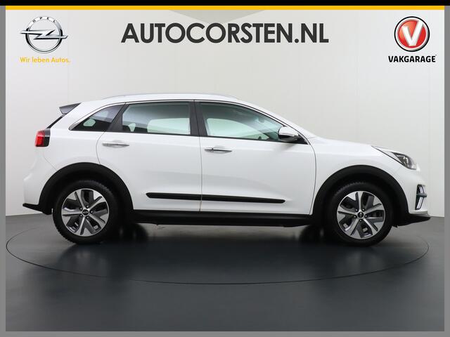 KIA e-Niro DynamicLine 64kWh 204pk Automaat Navi Auto-Pilot Adaptive-Cruise+stop&go Warmtepomp Apple Carplay Android Auto Pdc Led Ecc Keyless Lmv 17" Lane Assist Keyless-go Dwarsverkeerwaarsching Rijstrooksensor met correctie Origin.NLse auto ¤ 44.000 nieuw