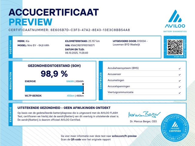 KIA e-Niro EV Edition Advanced 64.8 kWh | SOH 98% | Origineel NL! | NAP! | BTW Verrekenbaar