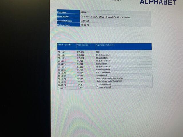 KIA e-Niro DynamicPlusLine 64 kWh - Carplay, Navi, Cruise, Dakraam, Half Leer, Camera, Stoelverw.