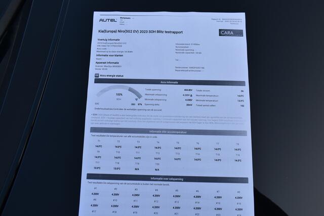 KIA e-Niro EV ExecutiveLine 64.8 kWh SOH 100% Pano Cam Vol Leder Dhoek El-Aklep + Stoel