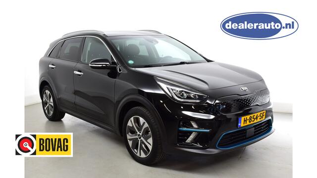 KIA e-Niro ExecutiveLine 64 kWh Leder privacyglas, keyless entry, stoelverw en vent, climat contr, JBL installatie, elec verstelbare stoel met geheugen, line ass, Trc, stuurverw, add cruise contr, inhaaldet