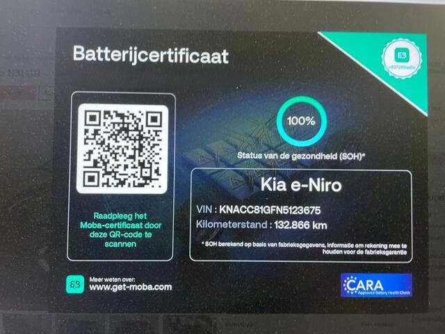 KIA e-Niro Edition 64 kWh 3 Fase - Carplay, Camera, Stoel/Stuur Verw. Half Leer