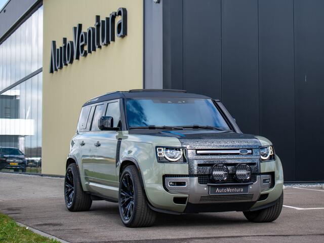 Land Rover DEFENDER 110 2.0 P400e 110 Standkachel l Snorkel l Special Edition l Meridian Stereo l Olive green Wrap l 21'' Avant Garde velgen l Extra verlichting