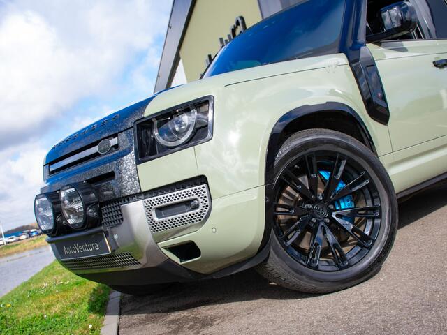 Land Rover DEFENDER 110 2.0 P400e 110 Standkachel l Snorkel l Special Edition l Meridian Stereo l Olive green Wrap l 21'' Avant Garde velgen l Extra verlichting