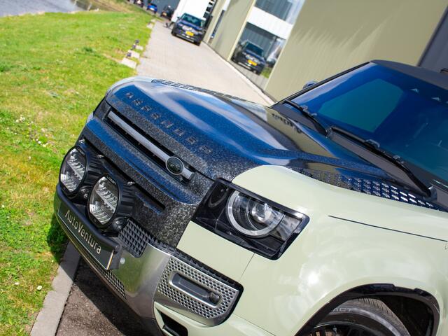 Land Rover DEFENDER 110 2.0 P400e 110 Standkachel l Snorkel l Special Edition l Meridian Stereo l Olive green Wrap l 21'' Avant Garde velgen l Extra verlichting