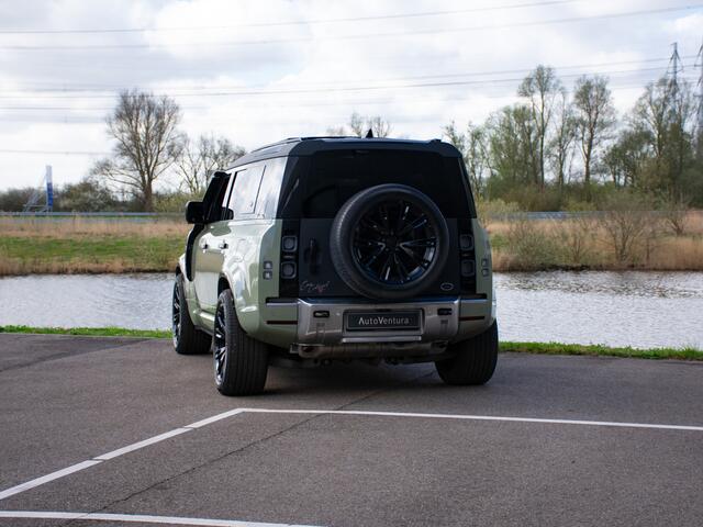 Land Rover DEFENDER 110 2.0 P400e 110 Standkachel l Snorkel l Special Edition l Meridian Stereo l Olive green Wrap l 21'' Avant Garde velgen l Extra verlichting