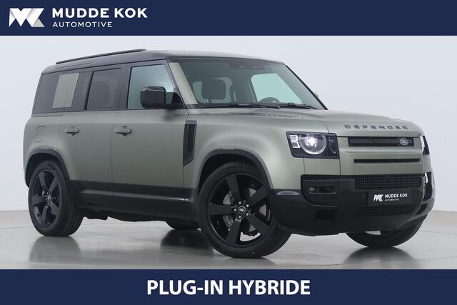 Land Rover DEFENDER P300e 110 X-Dynamic HSE | Black Pack | 6P | Satin Mat | Stoelkoeling | 22 Inch | 3D Surround Camera | Panoramadak
