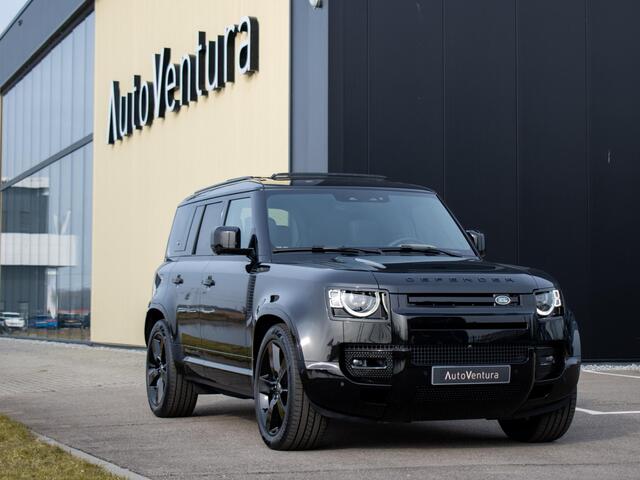Land Rover DEFENDER 110 2.0 P300e 110 X-Dynamic HSE NP ¤127050 l Trekhaak l Schuif- /kantel Pano l Matrix LED l Adapt. Cruise l Black Pack l 22" Inch l 360 Camera