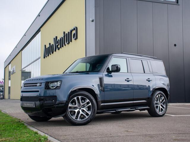 Land Rover DEFENDER 110 2.0 P300e 110 X-Dynamic l 6 Persoons l Treeplanken l Schuif- /kantel Pano l Adapt. Cruise l Black Pack l 360 Camera