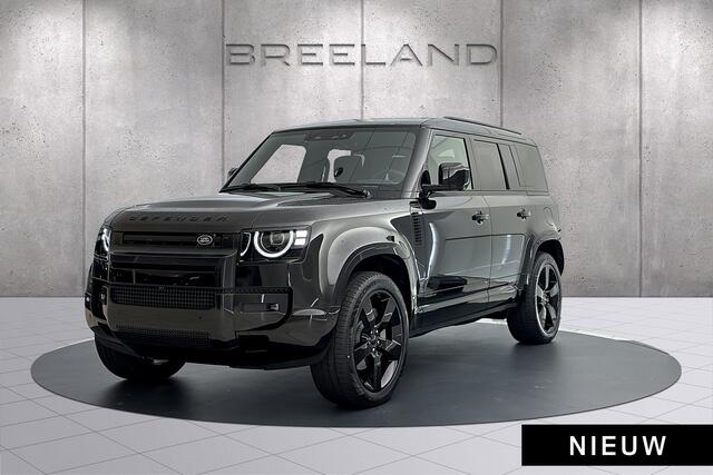 Land Rover DEFENDER 110 2.0 P300e 110 HSE Dynamic Edition | PANORAMADAK | ELEK TREKHAAK | 22 INCH GLOSS BLACK Santorini/Ebony