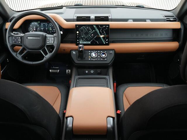 Land Rover DEFENDER P400e 110 X 2.0 404pk |pano|Meridian surround|luchtvering|head-up|tree planken|memory|360 camera|Apple Carplay|elk. trekhaak|22"LMV|