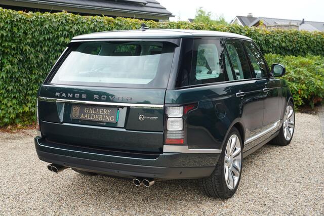 Land Rover RANGE ROVER 5.0 V8 Supercharged Autobiography Delivered new to the first and only owner in Luxembourg, Livery in "Aintree Green" over "Lunar Cirrus" leather, Executed with Exclusive Business Seats with Massage Function - Digital TV - Infotainment - Meridian Soundsyst