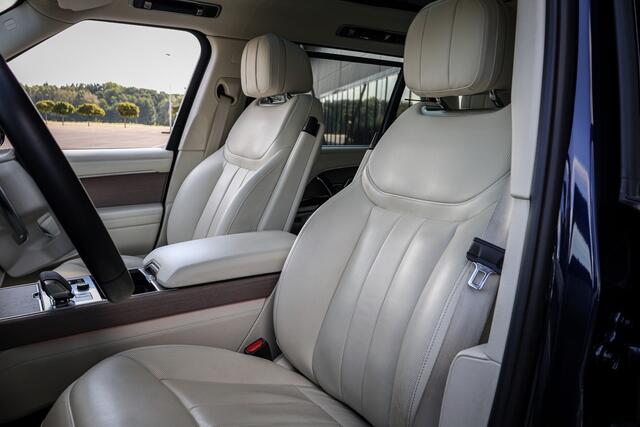 Land Rover RANGE ROVER P530 4.4 V8 LWB Autobiography 7-PERSOONS | ELECTRIC SIDESTEPS | CONSTELLATION BLUE 10K | MASSAGE | STOELVERWARMING & VERKOELING | MEMORY SEATS | 360 CAMERA | MERIDIAN SURROUND | LWB