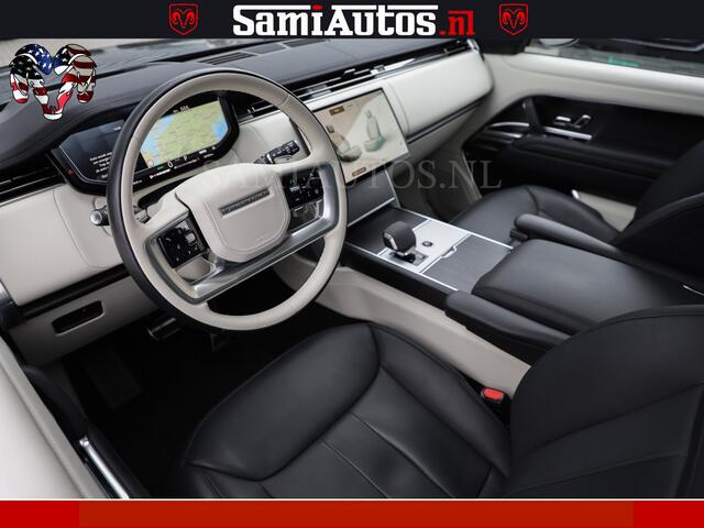 Land Rover RANGE ROVER P550e 551 PK GARANTIE TOT 14-03-2029 | ACHTERAS BESTURING | SOFT CLOSE | HEAD-UP | PHEV | 23 INCH VELGEN | PANORAMADAK | STUURVERWARMING | STOEL KOELING | Fabrieksgarantie tot 14-03-2029 - Geniet van gemoedsrust met uitgebreide dekking tot deze datum. GZK