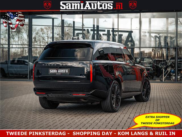 Land Rover RANGE ROVER P550e 551 PK GARANTIE TOT 14-03-2029 | ACHTERAS BESTURING | SOFT CLOSE | HEAD-UP | FACELIFT MODEL | 23 INCH VELGEN | PANORAMADAK | STUURVERWARMING | STOEL KOELING | Incl btw | Fabrieksgarantie tot 14-03-2029 - Geniet van gemoedsrust met uitgebreide dekkin
