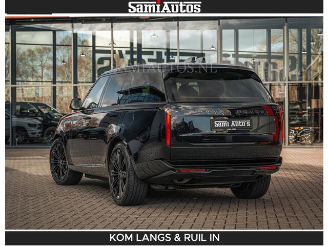 Land Rover RANGE ROVER P550e 551 PK GARANTIE TOT 14-03-2029 | ACHTERAS BESTURING | SOFT CLOSE | HEAD-UP | FACELIFT MODEL | 23 INCH VELGEN | PANORAMADAK | STUURVERWARMING | STOEL KOELING | Incl btw | Fabrieksgarantie tot 14-03-2029 - Geniet van gemoedsrust met uitgebreide dekking tot deze datum.