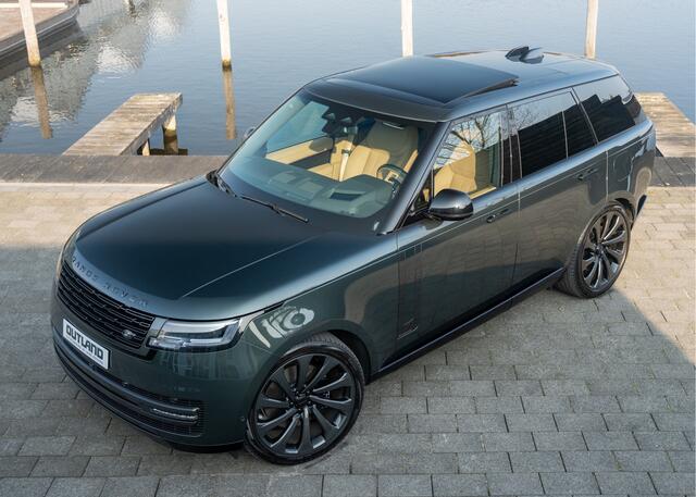 Land Rover RANGE ROVER P550e Autobiography | VERWACHT | Belgravia Green Metallic | Cognac leder | Hot Stone massage | 23" inch SV |
