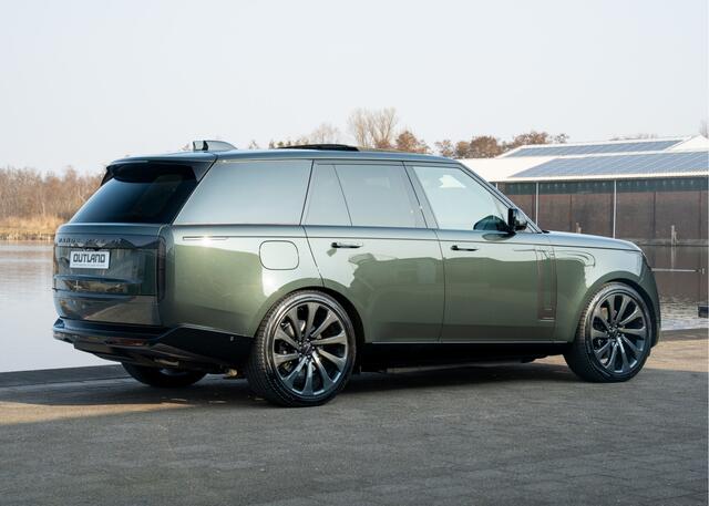 Land Rover RANGE ROVER P550e Autobiography | VERWACHT | Belgravia Green Metallic | Cognac leder | Hot Stone massage | 23" inch SV |