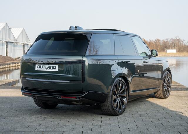 Land Rover RANGE ROVER P550e Autobiography | VERWACHT | Belgravia Green Metallic | Cognac leder | Hot Stone massage | 23" inch SV |