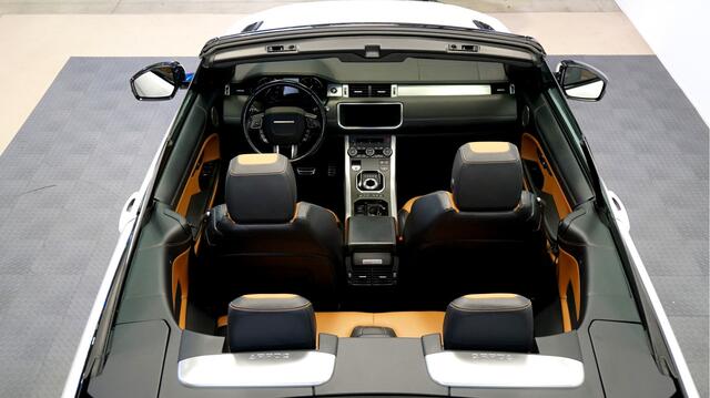 Land Rover RANGE ROVER EVOQUE Convertible 2.0 TD4 132kW/180pk Aut9 HSE Dynamic MERIDIAN AUDIO + LEER + EL.CABRIOKAP + BI-XENON KOPLAMPEN + NAVI KLEUR + SFEERVERLICHTING + PARKSENSOREN + 20" LM-VELGEN!!