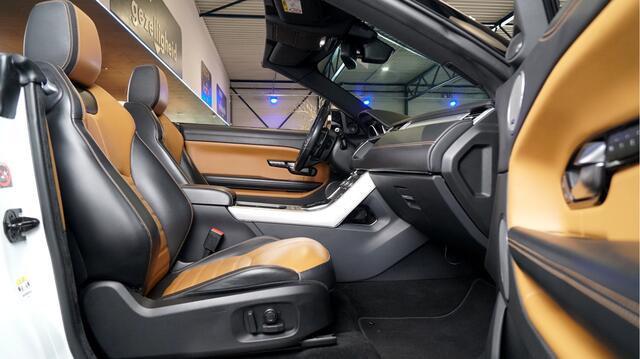 Land Rover RANGE ROVER EVOQUE Convertible 2.0 TD4 132kW/180pk Aut9 HSE Dynamic MERIDIAN AUDIO + LEER + EL.CABRIOKAP + BI-XENON KOPLAMPEN + NAVI KLEUR + SFEERVERLICHTING + PARKSENSOREN + 20" LM-VELGEN!!