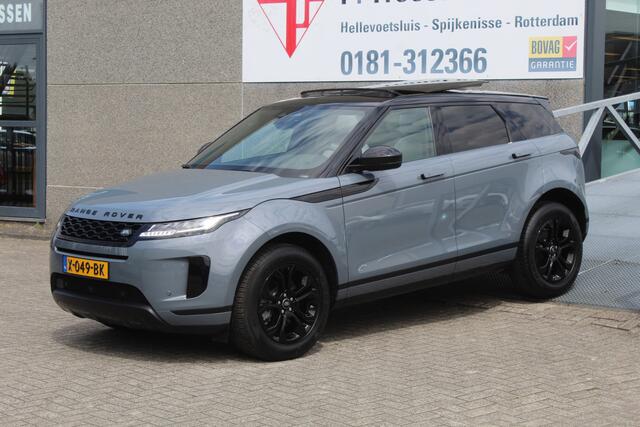 Land Rover RANGE ROVER EVOQUE 1.5 P160 S AUTOMAAT/Panoramadak/Achteruitrijcamera/Parkeersensoren rondom/Keyless/Cruise control/Climate control/Apple carplay/Elektrisch verstelbare stoelen/LED koplampen/Multifunctioneel stuurwiel/Spraakbediening/18'' Lichtmetalen velgen/Nolita grey.
