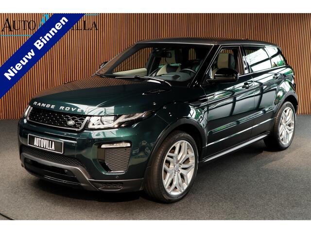 Land Rover RANGE ROVER EVOQUE 2.0 TD4 Panodak HUD Leer Camera Elektr. achterklep Navi Climate voor & achter Lederen dashboard Sfeerverlichting Stoelventilatie Memory seats Massagestoelen Zwart hemelbekleding Stoelverwarming voor & achter Keyless Entry & Go LM velgen