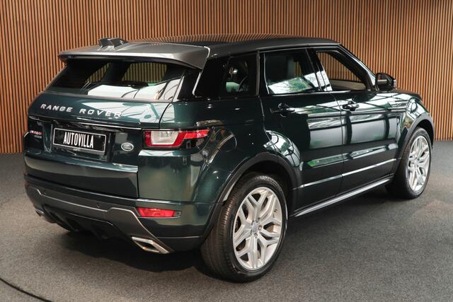 Land Rover RANGE ROVER EVOQUE 2.0 TD4 Panodak HUD Leer Camera Elektr. achterklep Navi Climate voor & achter Lederen dashboard Sfeerverlichting Stoelventilatie Memory seats Massagestoelen Zwart hemelbekleding Stoelverwarming voor & achter Keyless Entry & Go LM velgen