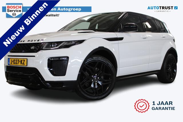 Land Rover RANGE ROVER EVOQUE 2.0 TD4 Autobiography | Incl. 12 maanden garantie | Black Exterior Pack | Meridian Sound system | Elektrische kofferklep | Navigatie | Apple Carplay | Geheugenstoelen | Stoel + stuurverwarming | Dodehoek detectie | Achteruitrijcamera |