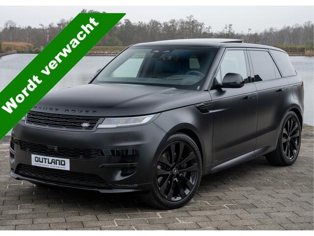 Land Rover RANGE ROVER SPORT P550e Autobiography | VERWACHT | Full Options | Santorini Black Satin - Stealth PPF | 23" inch | Trekhaak | Standkachel |