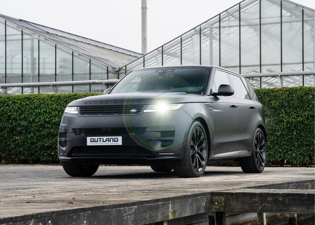 Land Rover RANGE ROVER SPORT P550e Autobiography | VERWACHT | Full Options | Santorini Black Satin - Stealth PPF | 23" inch | Trekhaak | Standkachel |