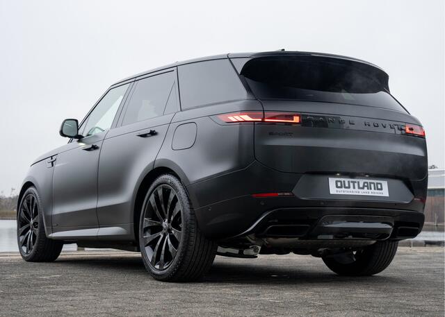 Land Rover RANGE ROVER SPORT P550e Autobiography | VERWACHT | Full Options | Santorini Black Satin - Stealth PPF | 23" inch | Trekhaak | Standkachel |