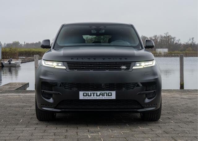 Land Rover RANGE ROVER SPORT P550e Autobiography | VERWACHT | Full Options | Santorini Black Satin - Stealth PPF | 23" inch | Trekhaak | Standkachel |