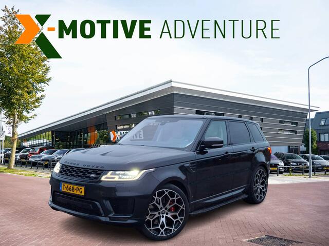 Land Rover RANGE ROVER SPORT P400 HSE Dynamic | 23" Urban LM | Volleder | Carbon pack | Carbon SVR motorkap | Uitlaatstyling SVR | CarPlay | LaneAssist | Stuurverw | Matrix Led | Etc..