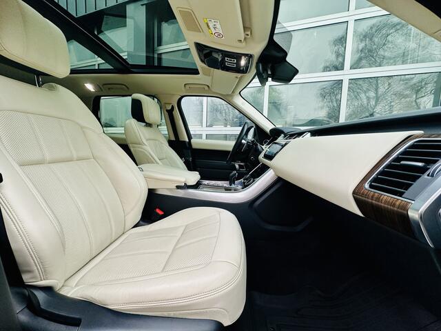 Land Rover RANGE ROVER SPORT P400e HSE | Hybrid | Panodak | Beige Leer | Luchtvering | 360 camera |