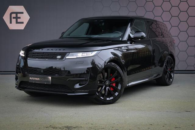 Land Rover RANGE ROVER SPORT P510e First Edition | ADAPTIVE CRUISE | STOELVERWARMING & VERKOELING | MASSAGE | CARBON INTERIEUR | 360 CAMERA | SUEDE HEMEL | TREKHAAK | SCHERMPJES MET NETFLIX | SPIEGELCAMERA |