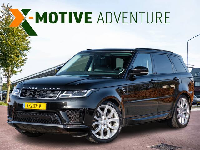 Land Rover RANGE ROVER SPORT P400e HSE Dynamic Stealth MY21 | Panodak | Meridian Surround | Volleder | Matrix LED | CarPlay | LaneAssist | Adap Cruise | Camera | Achterbank + Stuur verw | Luchtvering | Memory | Dakrails | Trekhaak | Etc.. JLR- dealer onderhouden