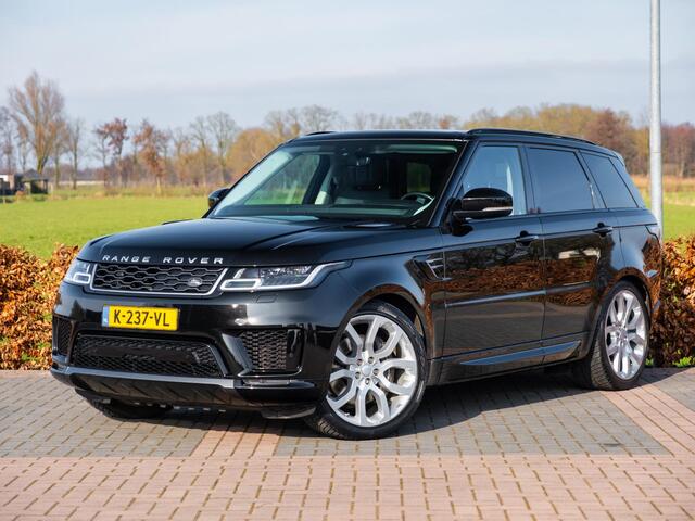 Land Rover RANGE ROVER SPORT P400e HSE Dynamic Stealth MY21 | Panodak | Meridian Surround | Volleder | Matrix LED | CarPlay | LaneAssist | Adap Cruise | Camera | Achterbank + Stuur verw | Luchtvering | Memory | Dakrails | Trekhaak | Etc.. JLR- dealer onderhouden