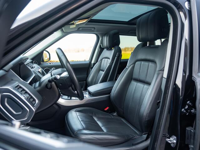 Land Rover RANGE ROVER SPORT P400e HSE Dynamic Stealth MY21 | Panodak | Meridian Surround | Volleder | Matrix LED | CarPlay | LaneAssist | Adap Cruise | Camera | Achterbank + Stuur verw | Luchtvering | Memory | Dakrails | Trekhaak | Etc.. JLR- dealer onderhouden