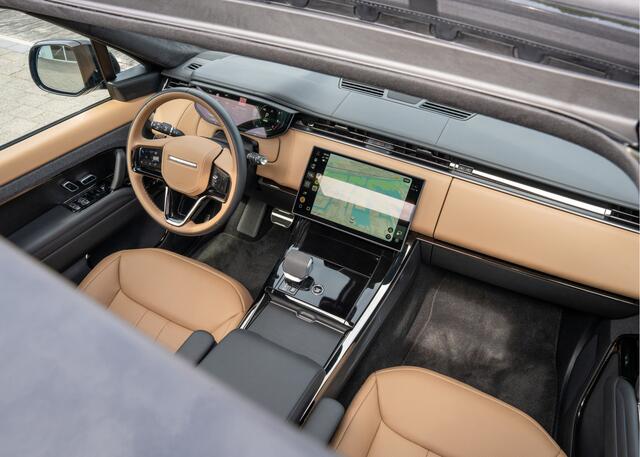 Land Rover RANGE ROVER SPORT P550e Autobiography | Santorini Black - Caraway leder | NP. ¤ 165.459,- | Full Options | Rode remklauwen |