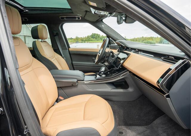 Land Rover RANGE ROVER SPORT P550e Autobiography | Santorini Black - Caraway leder | NP. ¤ 165.459,- | Full Options | Rode remklauwen |