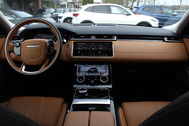 Land Rover Velar Range Rover 2.0 I4 AWD R-Dynamic HSE / Panoramadak / Camera / Head-up / Cognac Leder / 21'' / Meridian High End / Stoelmassage+Ventilatie+Verwarming / Keyless / Dodehoek / DAB / Cruise Control Adaptief