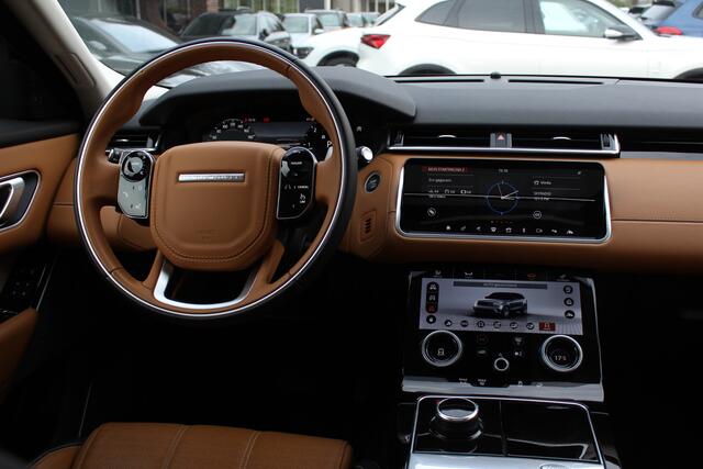Land Rover Velar Range Rover 2.0 I4 AWD R-Dynamic HSE / Panoramadak / Camera / Head-up / Cognac Leder / 21'' / Meridian High End / Stoelmassage+Ventilatie+Verwarming / Keyless / Dodehoek / DAB / Cruise Control Adaptief