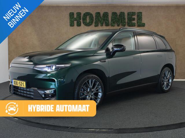 Leapmotor C10 REEV Design 28.4 kWh - PLUGIN - ELEKTRISCHE ACHTERKLEP - DODEHOEKDETECTIE - KEYLESS START - PANORAMADAK - LICHTMETALEN VELGEN - NAVIGATIESYSTEEM FULL-MAP - APPLE CARPLAY/ANDROID AUTO - 360 CAMERA - STOELVERWARMING/VENTILATIE - 20 INCH LICHT METALEN VELGEN